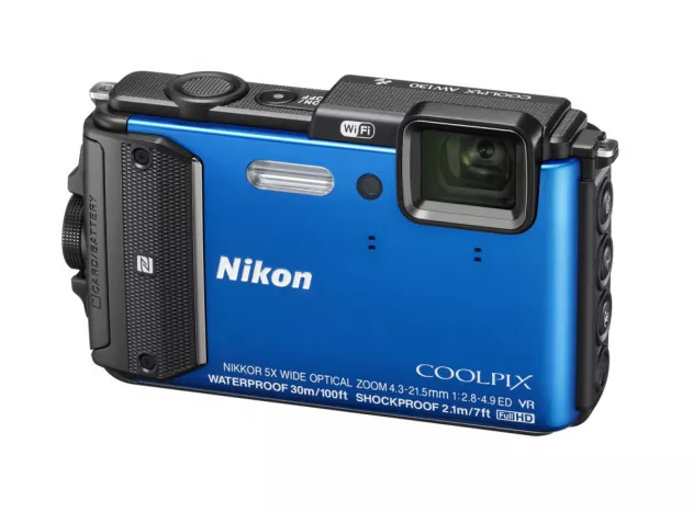 Nikon COOLPIX AW130 BLAU, AUSVERKAUF !!!